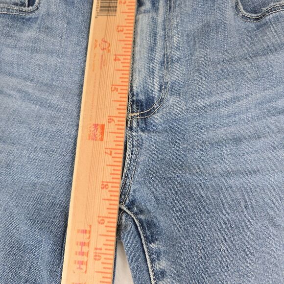 AG Prima Ankle Cigarette Jeans Women Blue Faded Distressed Denim Size 26 - Picture 10 of 11